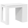 Íróasztal fiókkal és polccal fehér 102x62x77,5 cm gépelt fa
