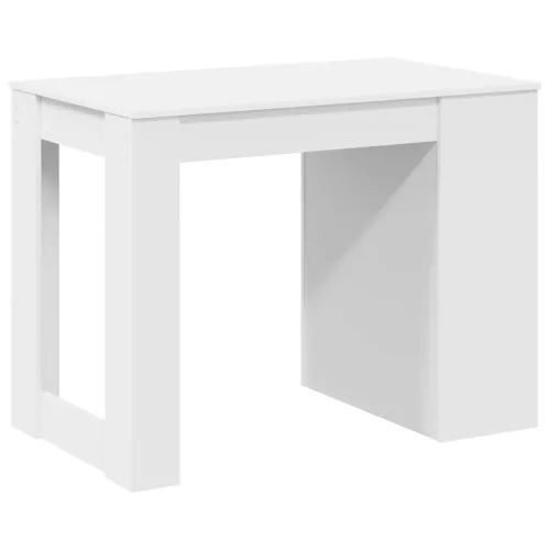 Íróasztal fiókkal és polccal fehér 102x62x77,5 cm gépelt fa