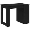 Íróasztal fiókkal polccal fekete tölgy 102x62x77,5cm gépelt fa