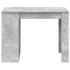 Íróasztal fiókkal és polccal betonszürke 102x62x77,5 cm műfa