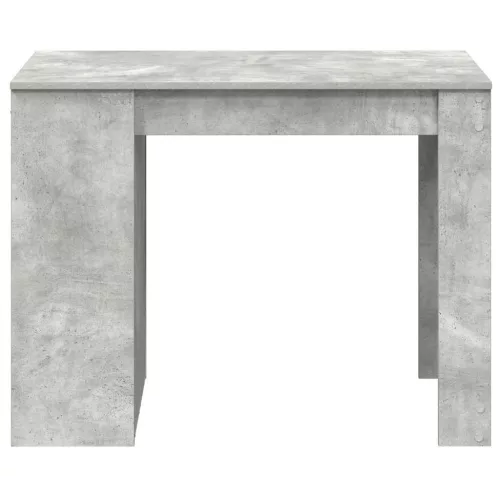 Íróasztal fiókkal és polccal betonszürke 102x62x77,5 cm műfa