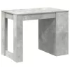 Íróasztal fiókkal és polccal betonszürke 102x62x77,5 cm műfa