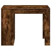 Íróasztal fiókkal és polccal füstölt tölgy 102x62x77,5 cm