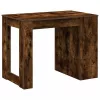 Íróasztal fiókkal és polccal füstölt tölgy 102x62x77,5 cm