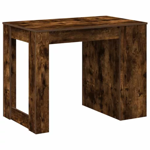 Íróasztal fiókkal és polccal füstölt tölgy 102x62x77,5 cm