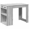 Íróasztal fiókkal és polccal szürke sonoma 102x62x77,5 cm