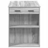 Íróasztal fiókkal és polccal szürke sonoma 102x62x77,5 cm