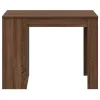 Íróasztal fiókkal polccal barna tölgy 102x62x77,5 cm gépelt fa