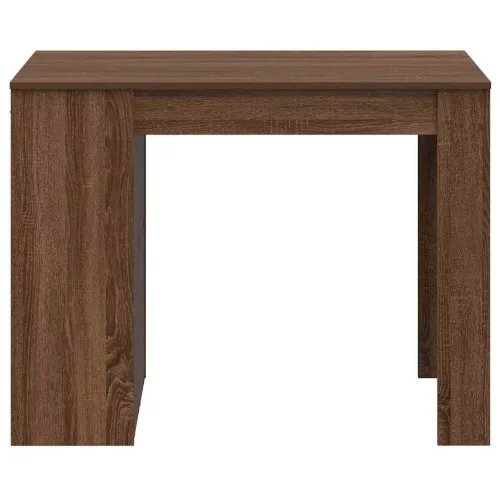 Íróasztal fiókkal polccal barna tölgy 102x62x77,5 cm gépelt fa