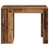 Íróasztal fiókkal és polccal régi fa 102x62x77,5 cm gépelt fa
