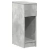 Betonszürke éjjeliszekrény fiókkal 20 x 36 x 60 cm