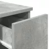 Betonszürke éjjeliszekrény fiókkal 20 x 36 x 60 cm