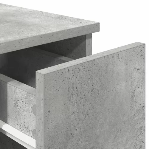 Betonszürke éjjeliszekrény fiókkal 20 x 36 x 60 cm