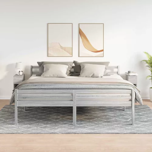 Éjjeliszekrények fiókos 2 db szürke sonoma 20 x 36 x 60 cm