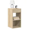 Éjjeliszekrények fiókkal 2 db sonoma tölgy 35x34x66,5 cm