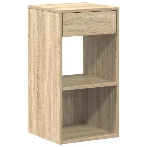 Éjjeliszekrények fiókkal 2 db sonoma tölgy 35x34x66,5 cm