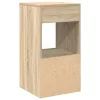 Éjjeliszekrények fiókkal 2 db sonoma tölgy 35x34x66,5 cm