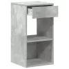 Betonszürke éjjeliszekrény fiókkal 35x34x66,5 cm