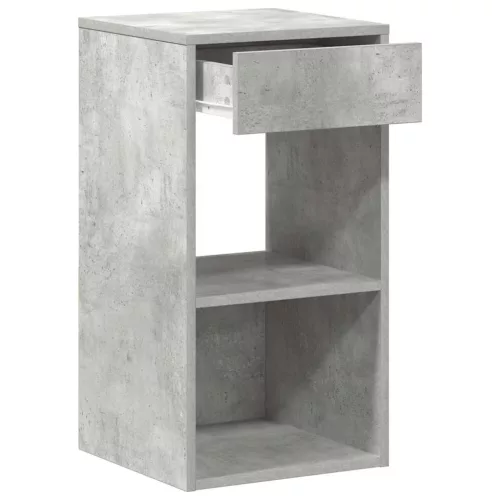 Betonszürke éjjeliszekrény fiókkal 35x34x66,5 cm