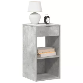 Éjjeliszekrények fiókos 2 db betonszürke 35x34x66,5 cm