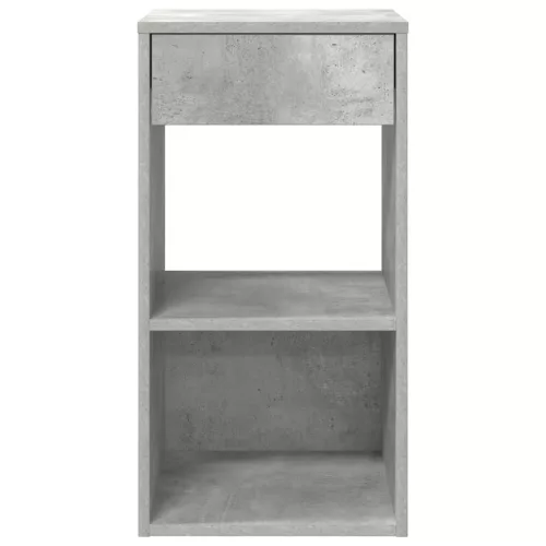 Éjjeliszekrények fiókos 2 db betonszürke 35x34x66,5 cm