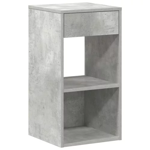Éjjeliszekrények fiókos 2 db betonszürke 35x34x66,5 cm
