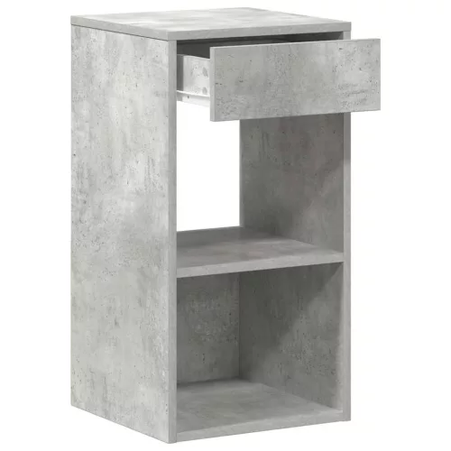 Éjjeliszekrények fiókos 2 db betonszürke 35x34x66,5 cm
