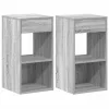 Éjjeliszekrények fiókos 2 db szürke sonoma 35x34x66,5 cm