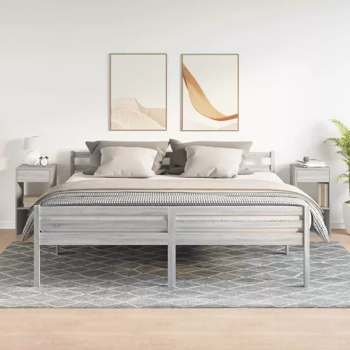Éjjeliszekrények fiókos 2 db szürke sonoma 35x34x66,5 cm