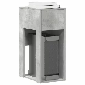   Számítógépes toronyállvány fiókkal betonszürke 30x44x74cm beton