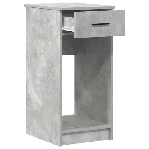 Számítógépes toronyállvány fiókkal betonszürke 35x45x77 cm