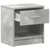 Betonszürke éjjeliszekrény fiókkal 39x28x41 cm