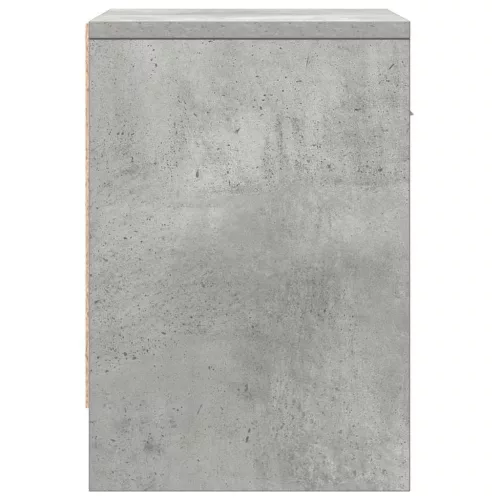 2 db betonszürke éjjeliszekrény fiókkal 39x28x41 cm