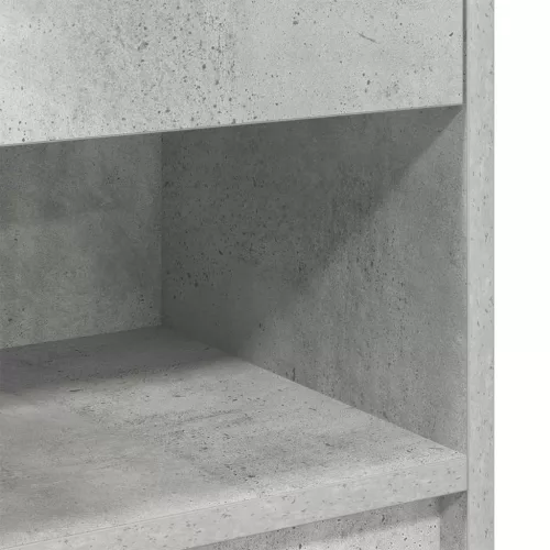 2 db betonszürke éjjeliszekrény fiókkal 39x28x41 cm