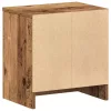 2 db antik fa színű éjjeliszekrény fiókkal 39x28x41 cm