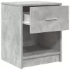 2 db betonszürke éjjeliszekrény fiókkal 40x34x50 cm