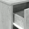 2 db betonszürke éjjeliszekrény fiókkal 40x34x50 cm