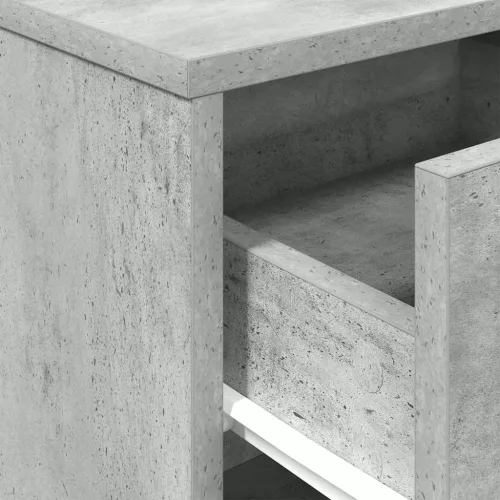 2 db betonszürke éjjeliszekrény fiókkal 40x34x50 cm