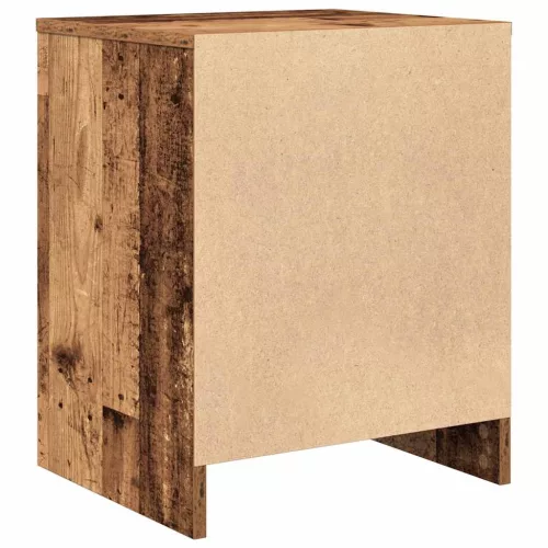 2 db antik fa színű éjjeliszekrény fiókkal 40x34x50 cm