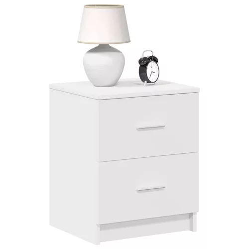 Fehér éjjeliszekrény 2 fiókkal 40x36x50 cm
