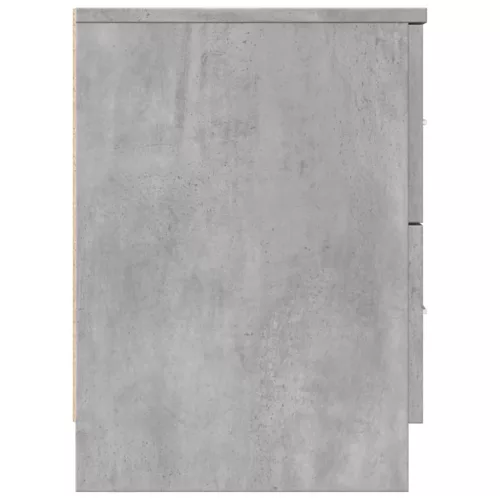 Betonszürke éjjeliszekrény 2 fiókkal 40x36x50 cm