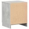 Betonszürke éjjeliszekrény 2 fiókkal 40x36x50 cm