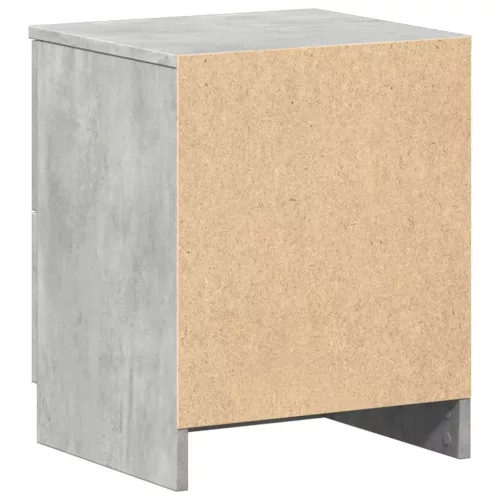 Betonszürke éjjeliszekrény 2 fiókkal 40x36x50 cm