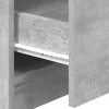 2 db betonszürke éjjeliszekrény 2 fiókkal 40x36x50 cm