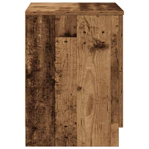 2 db antik fa színű éjjeliszekrény 2 fiókkal 40x36x50 cm
