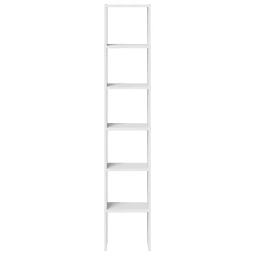 2 db fehér színű szerelt fa könyvespolcok halmozható 30x30x80cm