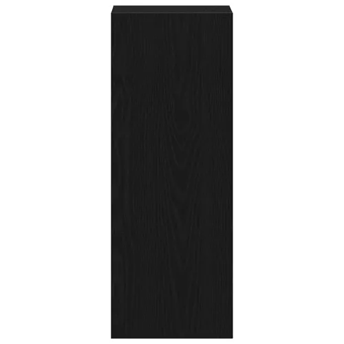 Fekete tölgy szerelt fa könyvespolc halmozható 30 x 30 x 80 cm