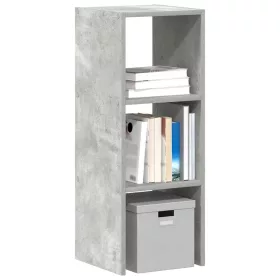   Betonszürke szerelt fa könyvespolc halmozható 30 x 30 x 80 cm