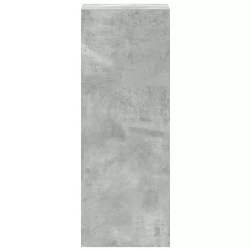 Betonszürke szerelt fa könyvespolc halmozható 30 x 30 x 80 cm