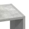 Betonszürke szerelt fa könyvespolc halmozható 30 x 30 x 80 cm